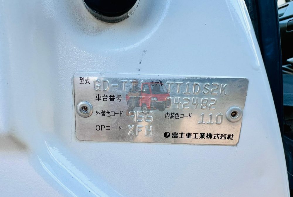 2002 Subaru Sambar Truck 2WD photo 3